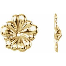 Charger l&#39;image dans la galerie, 14K Yellow Floral-Inspired Earring Jackets
