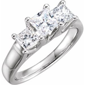 Bague anniversaire diamant platine 7/8 CTW