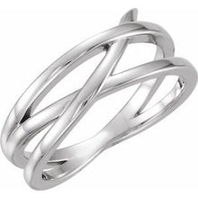 Charger l'image dans la galerie, Sterling Silver Criss-Cross Ring
