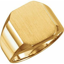 Load image into Gallery viewer, 18K Yellow 22x20 mm Octagon Signet Ring
