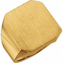 Load image into Gallery viewer, 10K Yellow 22x20 mm Octagon Signet Ring
