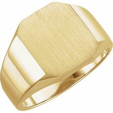 Load image into Gallery viewer, 18K Yellow 18x16 mm Octagon Signet Ring
