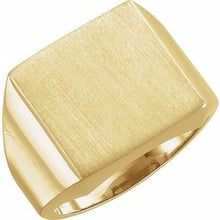 Load image into Gallery viewer, 18K Yellow 16 mm Square Signet Ring
