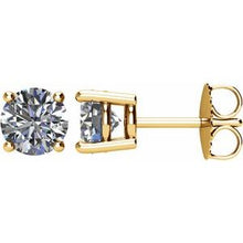 Load image into Gallery viewer, 14K Yellow 1 1/2 CTW Diamond Earrings
