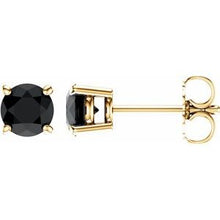 Load image into Gallery viewer, 14K Yellow 5 mm Round Onyx Earrings
