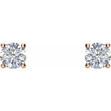 Load image into Gallery viewer, Round 4-Prong Stud Earrings
