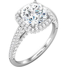 Load image into Gallery viewer, 10K White 1 1/6 CTW Diamond Engagement Ring
