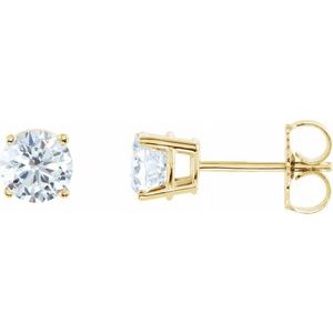 14K Yellow 2 CTW Diamond Earrings