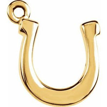 Load image into Gallery viewer, 14K Yellow Petite Horseshoe Dangle
