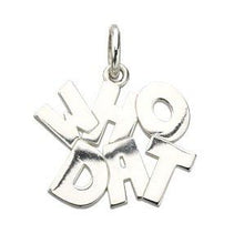 Load image into Gallery viewer, Sterling Silver Who Dat Charm
