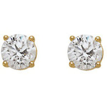 Load image into Gallery viewer, Round 4-Prong Stud Earrings
