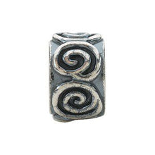 Load image into Gallery viewer, Sterling Silver 8.5x5 mm Swirl Bead
