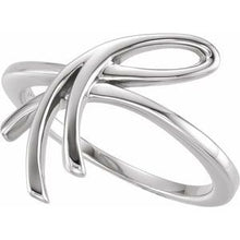 Charger l'image dans la galerie, Sterling Silver 20.9 mm Freeform Ring
