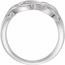 Charger l'image dans la galerie, Sterling Silver 9 mm Criss-Cross Ring
