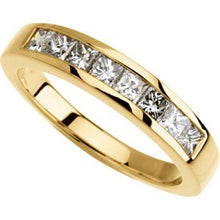 Charger l'image dans la galerie, Bande de diamant jaune 3/4 K CTW 18K
