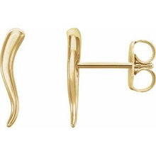 Load image into Gallery viewer, Italian Horn Earrings 

