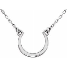 Load image into Gallery viewer, Sterling Silver Crescent 18&quot; Necklace
