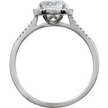 Charger l'image dans la galerie, Sterling Silver Created White Sapphire &amp; .01 CTW Diamond Ring
