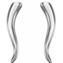 Load image into Gallery viewer, 14K White Horn Earrings
