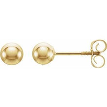 Load image into Gallery viewer, 14K Yellow 4 mm Ball Stud Earrings
