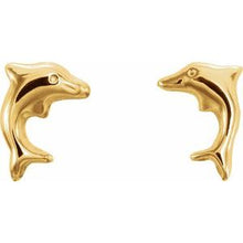 Load image into Gallery viewer, Youth Dolphin Earrings
