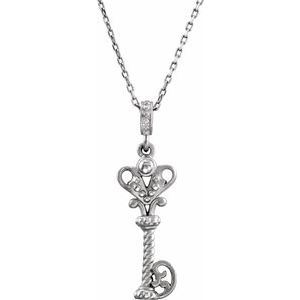 Vintage-Inspired Key Necklace or Pendant