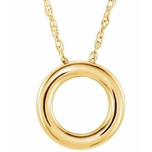 Circle Necklace or Slide Pendant