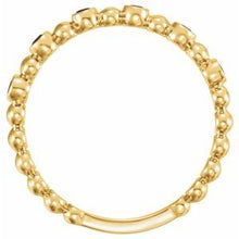 Charger l'image dans la galerie, Beaded Stackable Ring 
