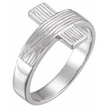 Charger l'image dans la galerie, Sterling Silver The Rugged Cross¬Æ Chastity Ring Size 12
