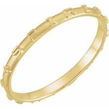 Load image into Gallery viewer, 14K Yellow Holy Spirit Prayer Ring Size 5

