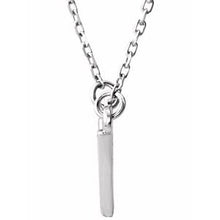 Load image into Gallery viewer, Sterling Silver &quot;V&quot; 16.5&quot; Necklace
