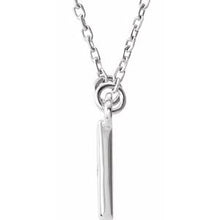 Load image into Gallery viewer, Sterling Silver Square 16.5&quot; Necklace
