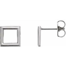 Load image into Gallery viewer, Sterling Silver Square Earrings
