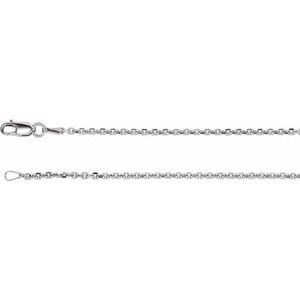 1.75 mm Solid Cable Diamond Cut Chain 