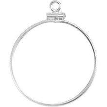 Load image into Gallery viewer, Sterling Silver Dangle Mounting for 26.4x1.7 mm Coin
