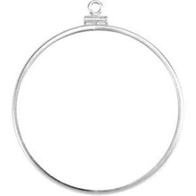 Load image into Gallery viewer, Sterling Silver Dangle Mounting for 40.6x3 mm Coin
