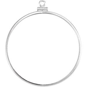 Sterling Silver Dangle Mounting for 40.6x3 mm Coin