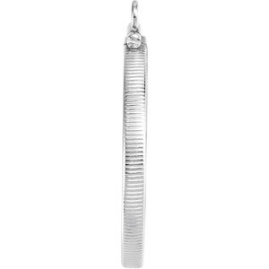 Sterling Silver Dangle Mounting for 30.5x2.1 mm Coin