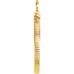 16.4x1.1 mm Screw-Top Coin Edge Coin Frame Dangle