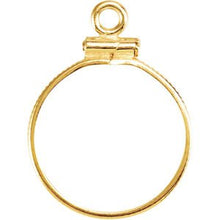 Load image into Gallery viewer, 14K Yellow Dangle Mounting for 16.4x1.1 mm Coin
