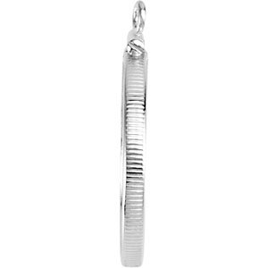 24.1x1.7 mm Screw-Top Coin Edge Coin Frame Dangle