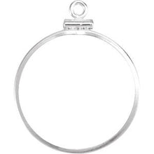 Load image into Gallery viewer, Sterling Silver Dangle Mounting for 24.1x1.7 mm Coin
