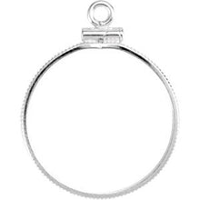 Load image into Gallery viewer, Sterling Silver Dangle Mounting for 21.1x2 mm Coin
