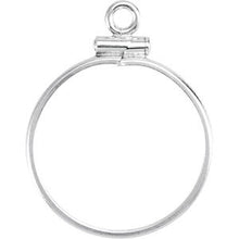 Load image into Gallery viewer, Sterling Silver Dangle Mounting for 19x1.5 mm Coin
