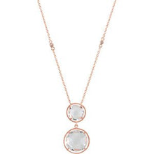 Charger l&#39;image dans la galerie, 14K Rose Gold-Plated Sterling Silver Clear Quartz 17&quot; Necklace
