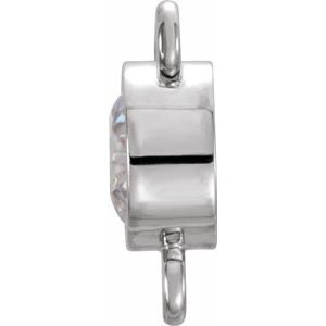 Round Bezel-Set Necklace Center