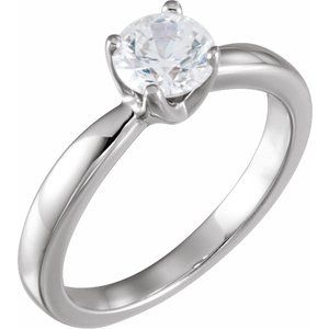 18K Yellow 1/2 CTW Diamond Solitaire Engagement Ring