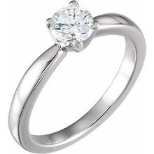 Load image into Gallery viewer, Platinum 1/2 CTW Round Solitaire Engagement Ring
