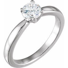 Load image into Gallery viewer, 14K White 3/8 CTW Round Solitaire Engagement Ring
