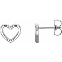 Load image into Gallery viewer, Sterling Silver Heart Earrings
